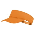 thumbnail image 3 of Toptie Kids UV Sun Protection Visor Cap Adjustable Cotton Sun Hat Visors for Boys Girls Aged 2-10 Years Old-Orange, 3 of 8