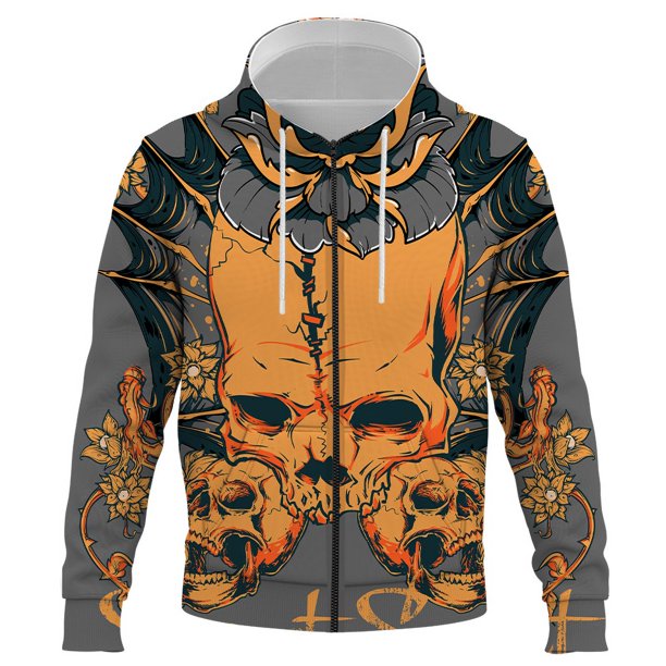 Sudadera con capucha y cremallera para hombre, estilo étnico, estilo Harajuku, de gran tamaño, estilo hip hop, ropa de calle moderna con estampado 3D, para adolescentes, con capucha, chaquetas informa
