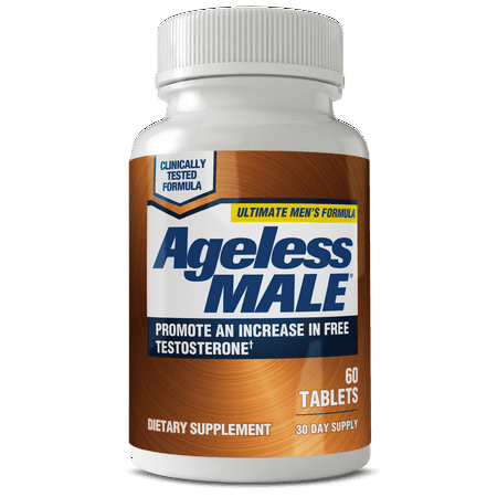 Ageless Male Free Testosterone Booster with Testofen, Capsules, 60