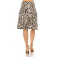thumbnail image 3 of Women's Casual Knee Length Flare A-line Skirt with Elastic Waistband, 3 of 7