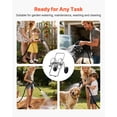 thumbnail image 6 of VEVOR Water Hose Reel Cart, 200/300 ft High-Pressure Garden Hose Cart, Hoses Reel Carts with Two Wheels, Handle & Heavy-Duty Mesh Storage Basket, Portable Hoses Reels for Garden Watering, Car Washing, 6 of 9