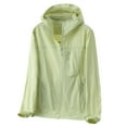 thumbnail image 2 of Hvyesh Womens Mens Cycling Rain Jackets UPF 50+ Sun Protection Jacket Lightweight Running Hooded Sun Jacket Zipper Quick Drying Workout Coats, 2 of 7
