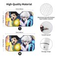 thumbnail image 2 of Hunter × Hunter Car Windshield Sun Shades, Front Windshield Sun Shade For Car Truck Suv, Foldable Sun Visor, Hardened Reflector Shield Cover, Keeps Your Vehicle Cool, 2 of 9