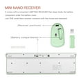 thumbnail image 6 of RECCAZR Wireless Keyboard and Mouse Combo, 12 Multimedia and Shortcut Keys, Full Size 2.4G cordless keyboard and mouse for Mac, PC, Laptop, Windows, Desktop ( Green), 6 of 11