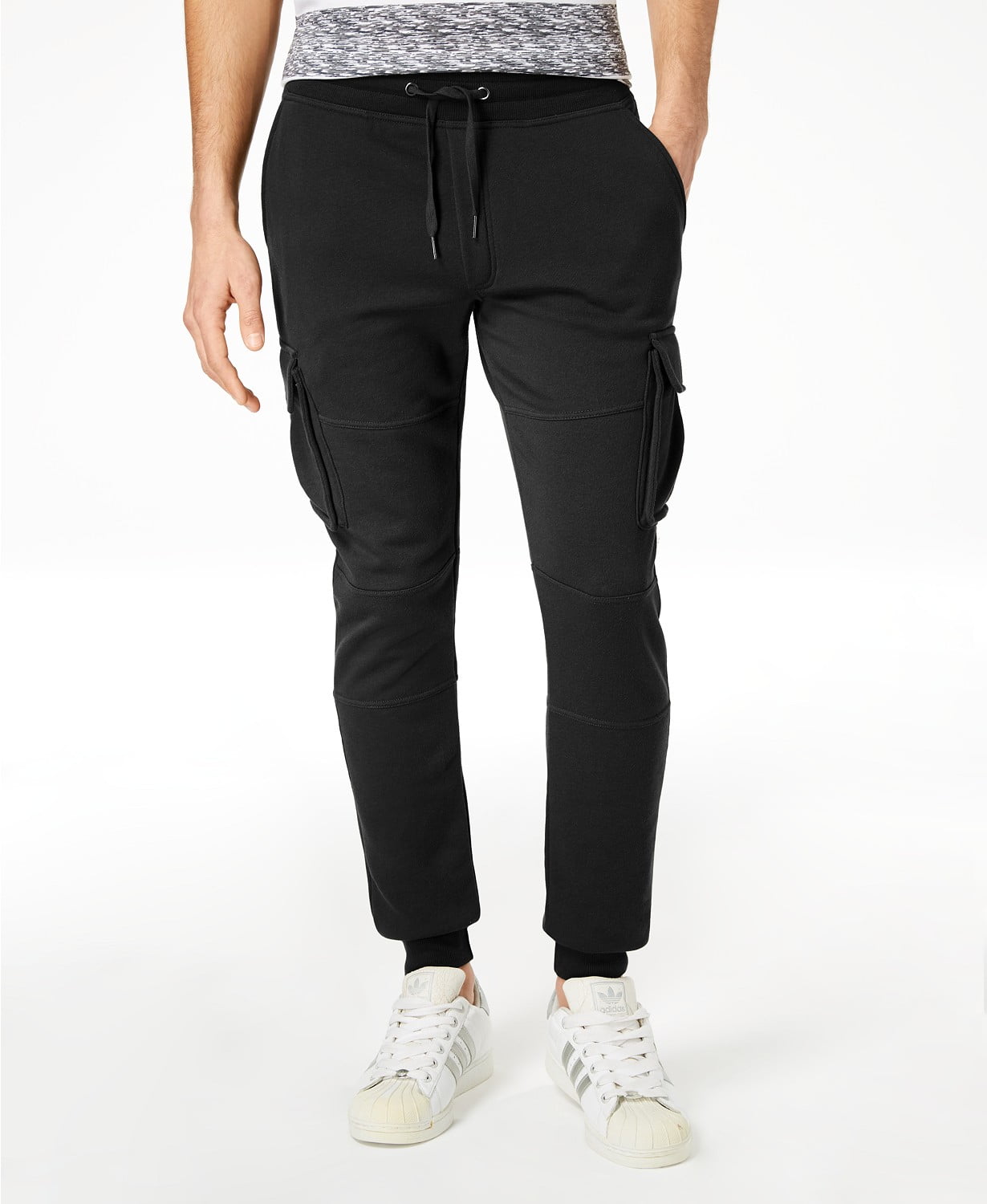 American Rag - American Rag Menâs Knit Cargo Jogger Pants (Black, XXL) - Walmart.com - Walmart.com