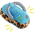 thumbnail image 1 of Juguete para perros con cuerda chirriante, juguete de peluche duradero, juguete para masticar con forma de zapato de algodón suave, juguete interactivo para perros pequeños y medianos 2, 1 of 5