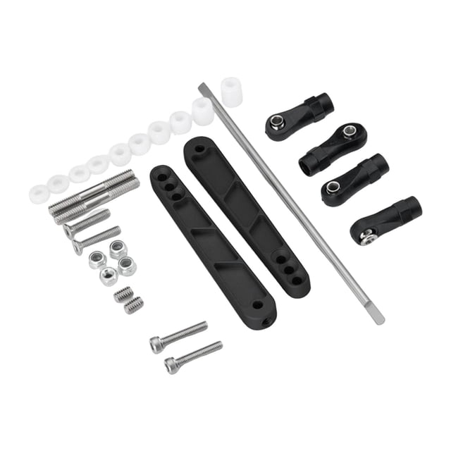 segolike Alloy Sway Bar Stabilizer Rod Set for Axial 1/10th RC Crawler Car Vehicle Parts black
