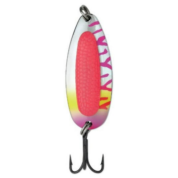 Blue Fox 78Ounce Rattlin Pixee Spoon, Fluorescent Pink Uv