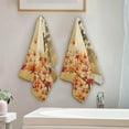 thumbnail image 4 of Japanese Temple Leaves Hand Towels, Retro Fall Landscape Kitchen Towel Ultra Soft and Absorbent,Decorative Fingertip Face Towel for Bathroom Hotel, 2 PCS, 28.3"x 14.4", 4 of 6