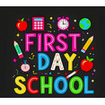 thumbnail image 3 of Colorful First Day School Themed Backdrop Banner with Apple Pencil Clock Elements Party Decorations Photography Props Classroom Decor Backdrop for School Events Opening Ceremony Student Gatherings, 3 of 8