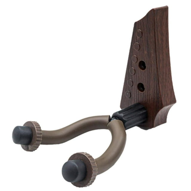 Universal Guitar Wall Mount Hanger Hook, Adjustable Rotating Swivel Rack for Acoustic Electric Bass Ukulele Violin, Safe Instrument Display Stand
