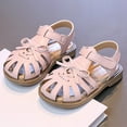 thumbnail image 5 of Povozer Toddler Girls Sandals Soft Rubber Princess Shoes Summer Girl Shoes(Pink,12.5 Little Kid), 5 of 8