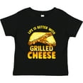 thumbnail image 3 of Inktastic Life is Better with Grilled Cheese Boys or Girls Toddler T-Shirt, 3 of 5