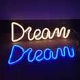 thumbnail image 3 of Neon Light Creative Decorative Dream Letters LED Neon Sign Wall Hanging Lamp Gift for Kids Room, 3 of 8