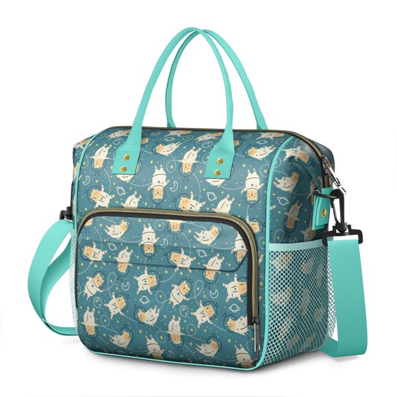 Sac à Lunch Isotherme Ours Brun – Grand Sac Isotherme Étanche avec Imprimé Ours Mignon, Sangle Réglable pour Chasse, Pique-Nique Ou Usage Quotidien