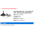 thumbnail image 2 of Front Upper Ball Joint - Compatible with 1996 - 2002 Chevy Express 3500 1997 1998 1999 2000 2001, 2 of 2