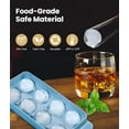 thumbnail image 2 of Large Ice Cube Molds– Big Round Ice Cube Tray for Freezer,BPA-Free Food-Grade Whiskey Ice Mold,Stackable Ice Ball Maker,Circle Ice Cube Tray for Cocktails,Whiskey and Chilling Drinks(8 balls/2.0 in), 2 of 10