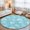 Aqua Blue, variant on Round Rugs 4Ft, Starfish Aqua Blue Coastal Round Area Rug Washable Indoor Throw Carpet, Summer Nautical Shell Beach Soft Non Slip Circle Rug for Kitchen Nursery Room Home Decor Aesthetic