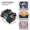 thumbnail image 3 of Cat Double Layered Insulated Refrigerated Lunch Bag with Two Compartments, Large Capacity, Hand Carry - 7.1x11.4x16.1 Inches, 3 of 6
