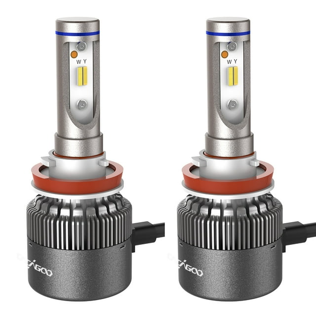 Paquete de 2 H8 / H9 / H11 Bombillas para faros LED para autos Kits de conversión Aviación CACAGOO Faro de coche
