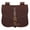 Dark Brown, variant on Mythrojan Late Medieval Belt Pouch, High Quality Canvas Waist Bag for Reenactments, Medieval Events, LARP, Ren Faire, Cosplay Costume Accessory- Brown