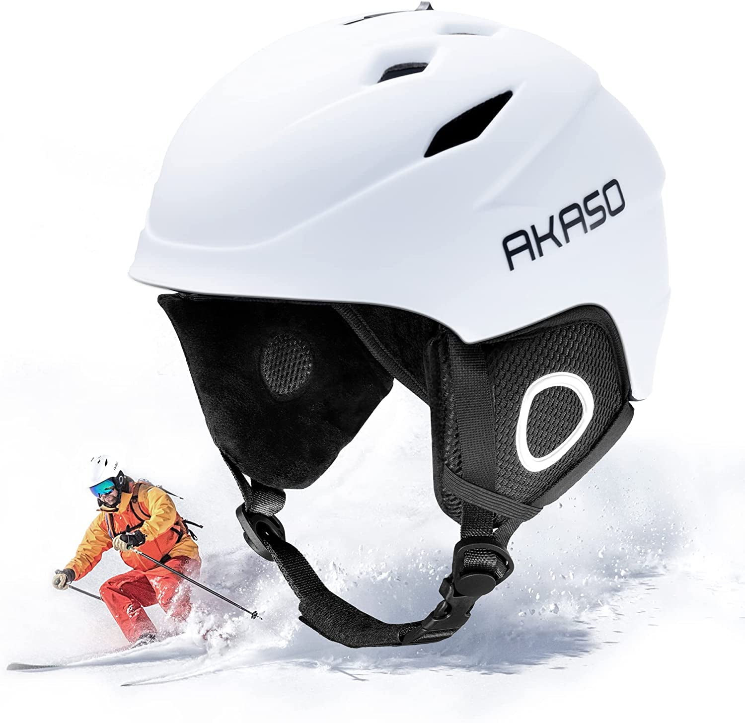 Medium or Large NEW Silver Winter Sport Ski Helmet 