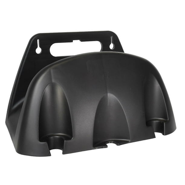Garden Wall Hose Holder for Irrigation Hose, ABS Garden Wall Mounting, Heavy Duty Hose Holder with 3 Hanging Holes, Black