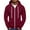 Wine_01f#825, variant on Fabrcox Hoodies for Men Big and Tall Full Zip Baggy Sports Hooded Drawstring Fleece Lined Casual Solid Color Winter Hoodies Coat Red XL