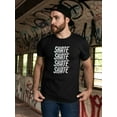 thumbnail image 2 of Creative Minimalistic Skateboard T-Shirt Men -Image by Shutterstock, Male 3X-Large, 2 of 4