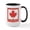 White/Black Inside, variant on CafePress - Canada With Red Maple Leaf Large Mug - 15 oz Ceramic Large White Novelty Mug