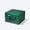 Dark Green with Ribbon, variant on Geoto 9.3x9.3x6in | 23.5x23.5x15.2cm A5 Square Deep Luxury Rigid Foldable Magnetic Closure Collapsible Gift Packaging Boxes (Ivory)