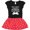 Black & Red with Polka Dots, variant on Inktastic Kickboxing Future Kickboxer Like Mommy Girls Toddler Dress