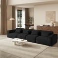 thumbnail image 5 of Sdorens 149.62" Modular Sectional Sofa,Corduroy Couch with Pillows,Comfy Sofa with Deep Seats for Living Room,Apartment(4 Seater Sofa,Black), 5 of 8