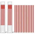 thumbnail image 1 of 12 Pcs Recharges de Crayons 2,8 mm Outil 12 Crayons de Marquage de Charpentier Remplacements de Stylos à Trous Profonds Outil de Positionnement d'Architecte de Menuiserie Rouge, 1 of 7