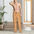 thumbnail image 2 of Kdxio Beautiful Fox A Pattern Men's Pajama Pants, Elastic Waist with Drawstring and Pockets, Comfortable Loungewear-Large, 2 of 6