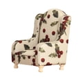 thumbnail image 3 of Sofá miniatura para casa de muñecas, sillón, sofá auxiliar, tela, decoración retro americana Estampado floral beige, 3 of 9