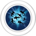 thumbnail image 2 of PopSockets PopGrip Shark Family Blue para teléfonos y tabletas, 2 of 5