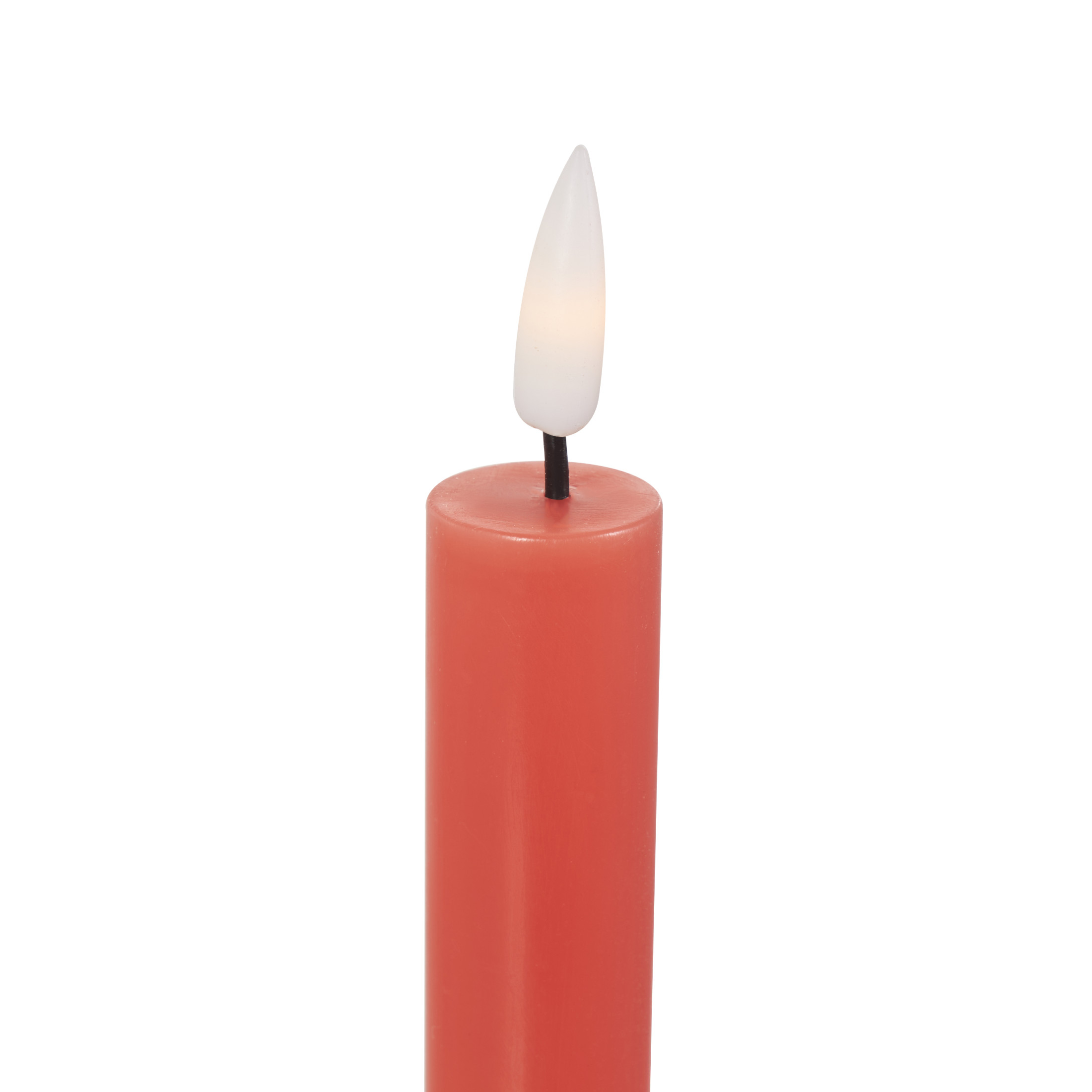 DecMode 11"H Unscented Wax  Flameless Candle with Remote Control (Set of 6)