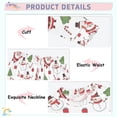 thumbnail image 4 of joogoo Christmas Tree Santa Claus Snowman 2 Piece Long Sleeve Tee and Pants Cotton Pajama Set 5Y, 4 of 7