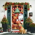 thumbnail image 6 of TanSiDing 1pcs Christmas Door Cover Decoration Santa Claus Front Door Cover Xmas Hanging Banner Santa Background for Home Holiday Christmas Decoration 35.43*70.87in, 6 of 6