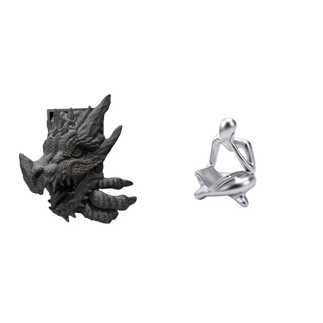 Sujetalibros abstracto con forma de pensador. Estatua decorativa para estantería, soporte para libros, ideal para la sala de estar, la oficina, la mes