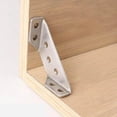 thumbnail image 1 of Kugisaki Support d'Angle Multifonctionnel en Acier Inoxydable Trois Côtés pour Meubles Tables et Chaises Connecteurs Plateau en Contreplaqué Trapézoïdal Suspendu en Liquidation, 1 of 7