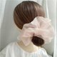 thumbnail image 3 of Qarigey 4 Uds Organza Scrunchies gigante intestino grueso círculo de malla de gran tamaño Scrunchies chica diadema lazos para el cabello sombreros Cuidado del cabello Qarigey CE006374-00, 3 of 6
