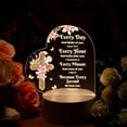 thumbnail image 3 of Sympathy Memorial Gifts Loss of Daughter – In Loving Memory LED Night Light – Bereavement Condolences Grief Gift for Parents – Remembrance Acrylic Plaque, 3 of 7