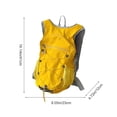 thumbnail image 3 of Mochila de senderismo ciclista 20L impermeable de nylon Mochila ligera para viajes al aire libre Diseño de seguridad reflectante Amarillo Negro Púrpura, 3 of 6