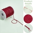 thumbnail image 4 of 100 Yards Red Nylon Beading String 1.5mm Chinese Knotting Cor Thread Cord Wind Chime Cord Replacement Lift Shade Blind String for DIY Crafts Bracelet Gardening Plant, 4 of 9