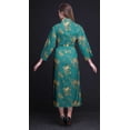 thumbnail image 4 of Bimba Robe en Coton Imprimée Légère pour Femmes, Motif Oiseau Noir et Jaune, Robe Croisée, Demoiselle d'Honneur, Chemise de Préparation TP, 4 of 5