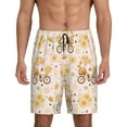 thumbnail image 3 of Lsque Cute Bee Gnome Mens Sleep Pajama Shorts,Short Pajama Pants, Cotton Ultra-Soft Knit-4X-Large, 3 of 9