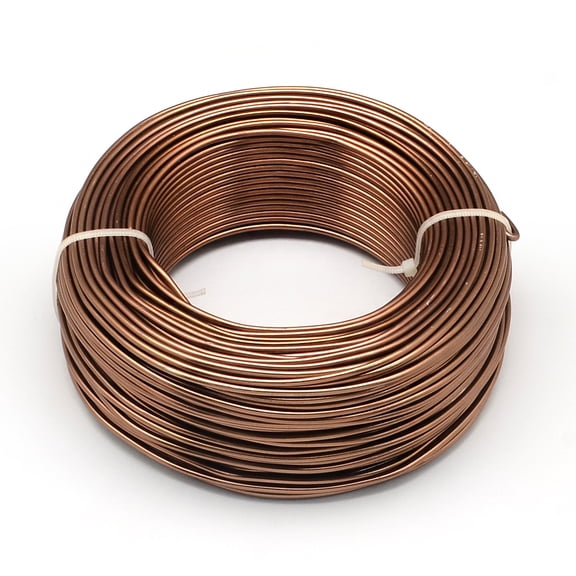 500gs Round Anodized Aluminum Wire Bendable Metal Craft Wire for Jewelry Craft Making 10 Gauge 2.5mm 35m/500g(114.8 Feet/500g)