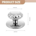 thumbnail image 5 of 2 Pcs Glass Saucepan Lid Knob Handle Replacement Pot Knobs Diamond Anti-scald Stainless Steel, 5 of 6